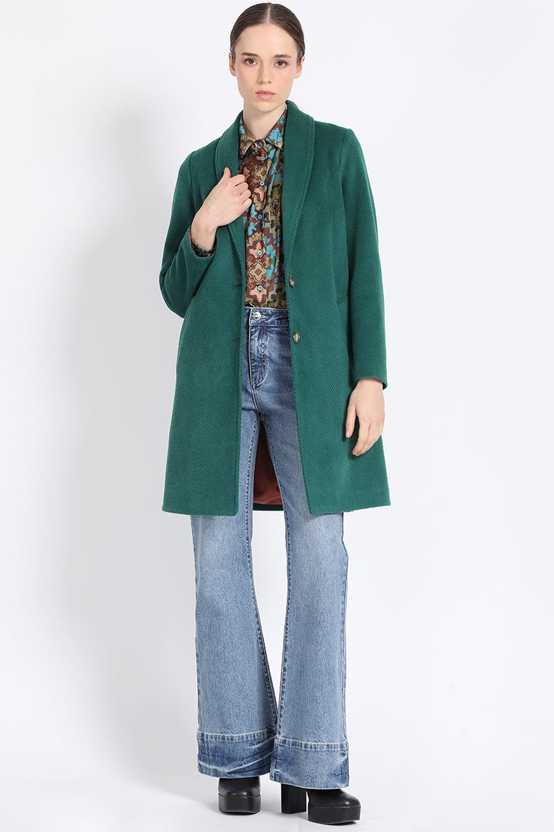 Abrigo verde outlet