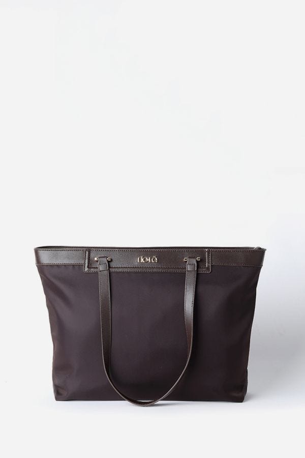 BOLSO TELA, MULTIFUNCIONAL PARA LAPTOP, CHOCOLATE 