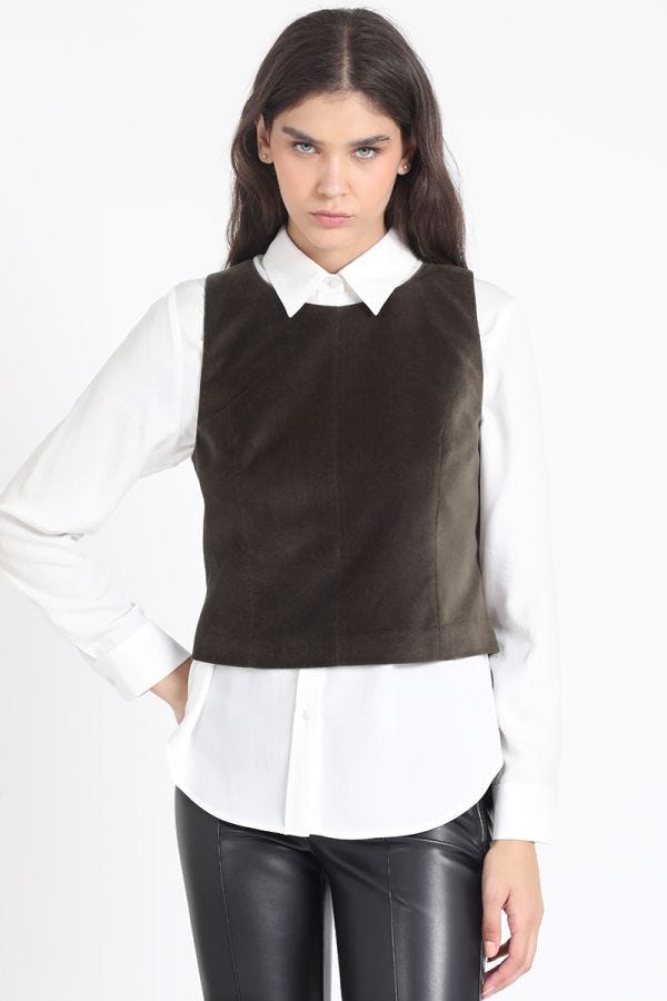 TOP TERCIOPELO, MILITAR