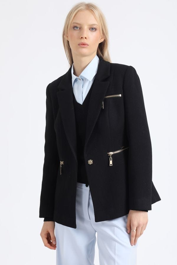 BLAZER CIERRES, MUFLON NEGRO