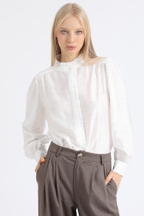 BLUSA VUELOS FANTASIA, CRUDO