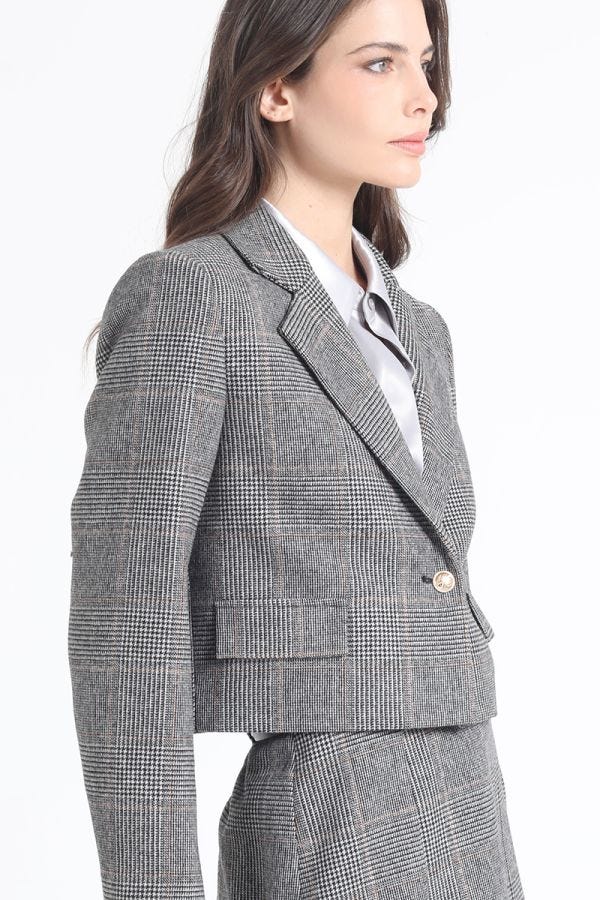 CHAQUETA OTROS CROP CUADRILLE RETRO NEGRO